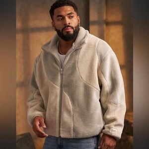 NWT Youngla FUZZY TEDDY JACKET L